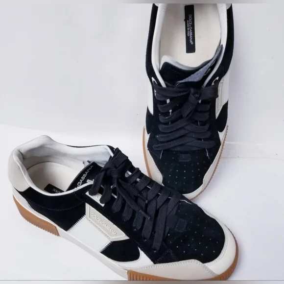 Dolce & Gabbana Multicolor Leather And Suede Miami LowTop EU 42 US 9 ( EUC)